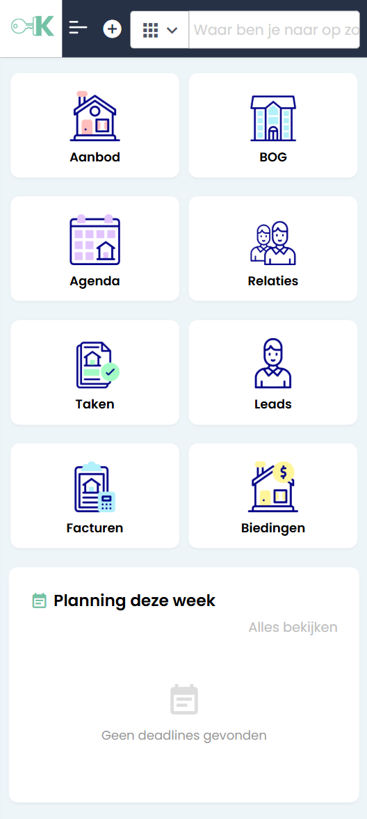 KeySoftware app interface